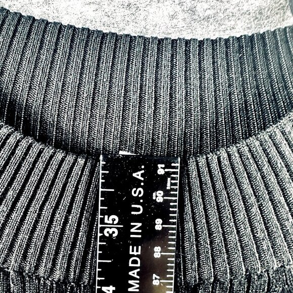 No Boundaries Womens Black Tight Knit Sweater Midi Size M/L/XL/XXL Bodycon Dress - Picture 5 of 8